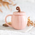 Mug Citrouille Rose – Douceur d’Automne & Touche Gourmande