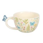 Tasse à motif floral Luna Bloom avec papillon – Image 6