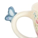 Tasse à motif floral Luna Bloom avec papillon – Image 5