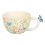 Tasse à motif floral Luna Bloom avec papillon – Image 3