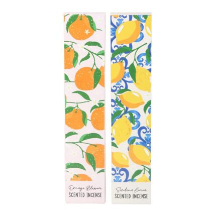 Lot de 2 Encens “Italian Summer” Citron & Fleur d&rsquo;oranger